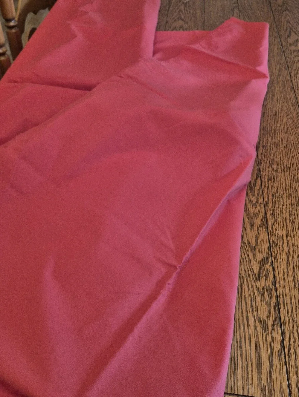 2 Bright Red Fabric Tablecloths - 100
